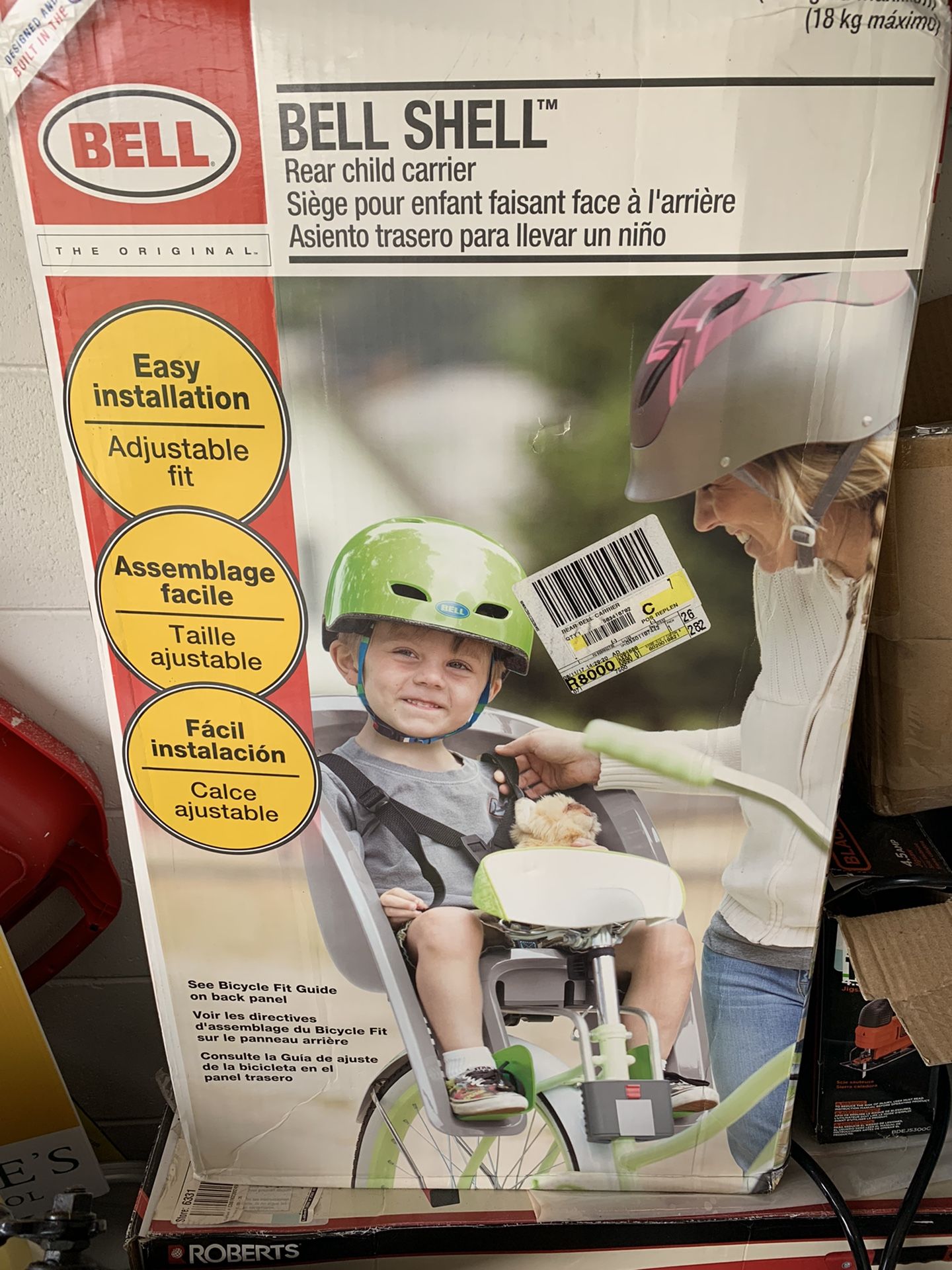 Bell shell Rear Bike Child Carrier