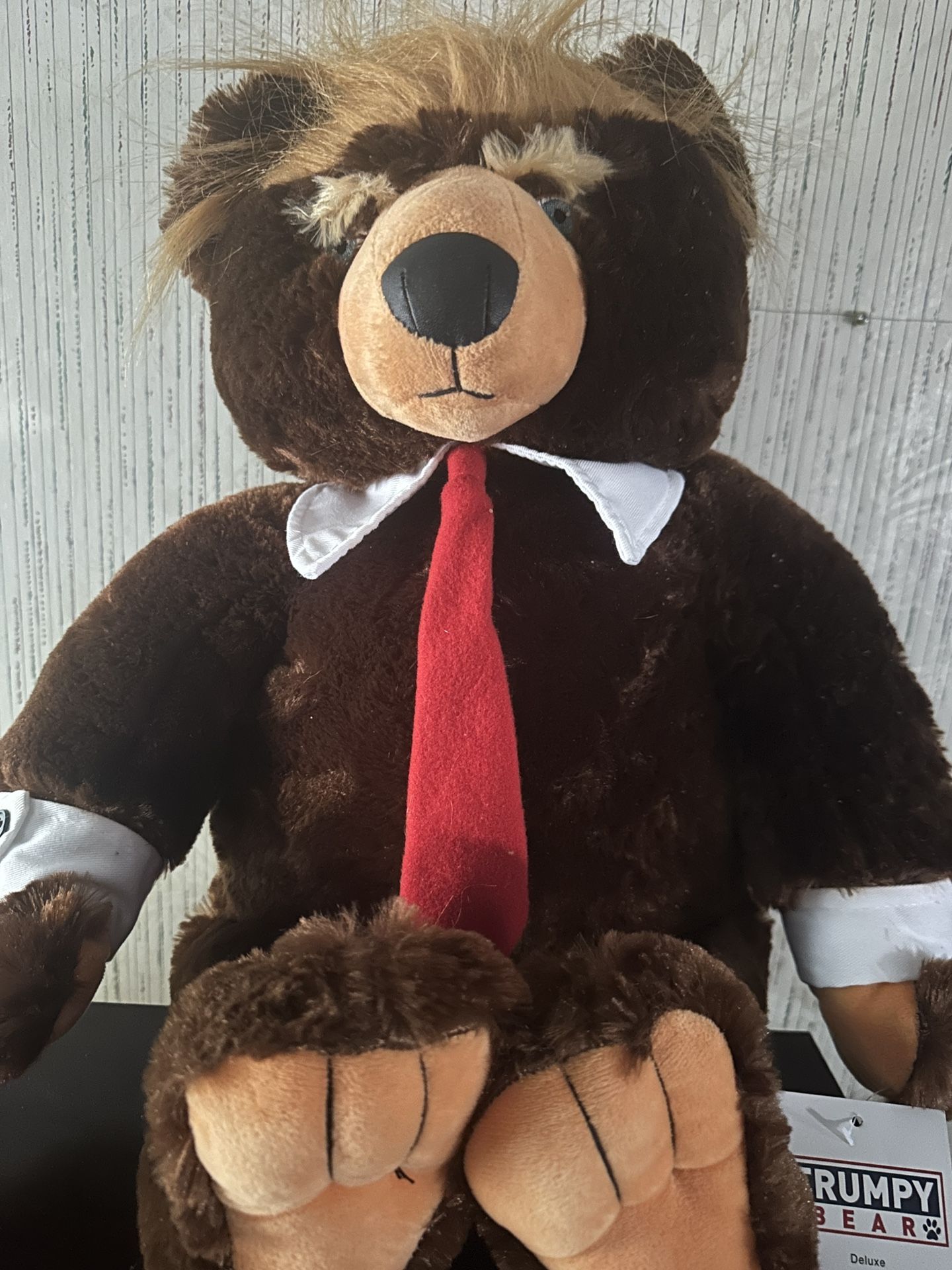 Trump Bear With American Flag And certificate