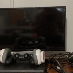 PlayStation 4 And Monitor 