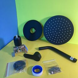 Shower Arm And Rain Shower With Valve