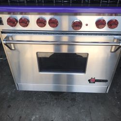 Wolf Gourmet Professional Stove 36” Natural Gas  6 Burners 