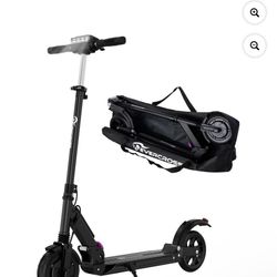 EVERCROSS Electric Scooter Adults, 350W Motor up to 19 MPH and 20 Miles Long-Range, 8" Solid Tires Folding Electric Scooter for Adults and Teens with 