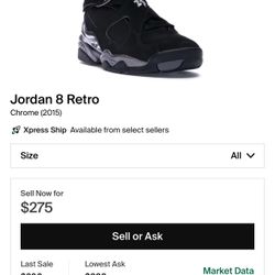 Jordan 8 Retro (Chrome)