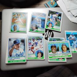 1983 LA Dodger Baseball Cards