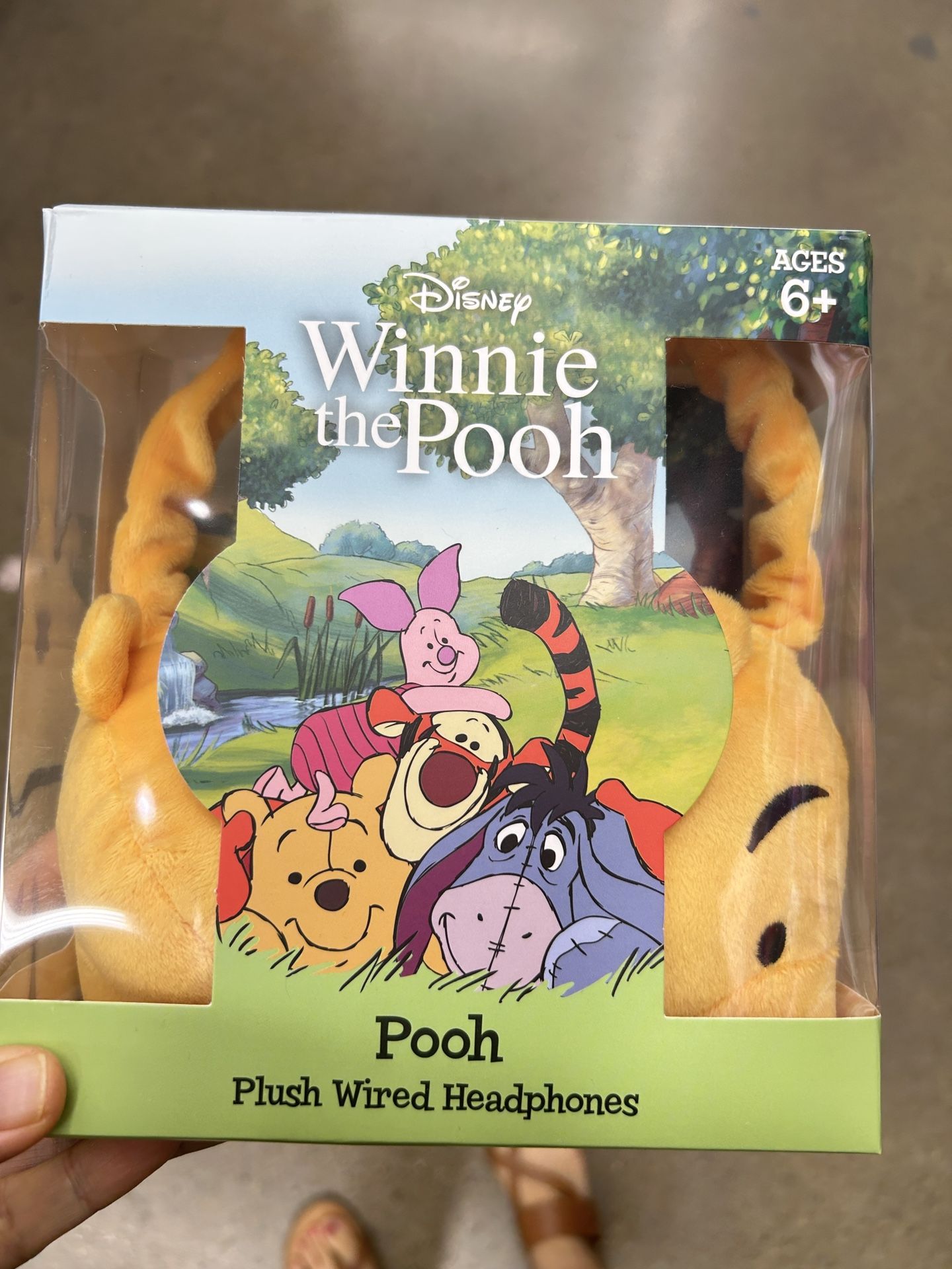 NWT Disney Winnie the Pooh Plush Wired Headphones