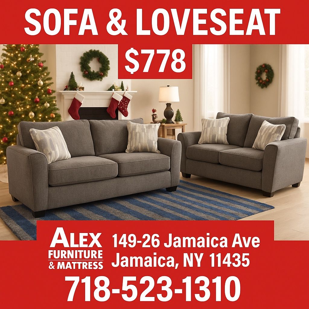 Black Friday Sale! Brand New Ashely Sofa & Loveseat On Sale!!