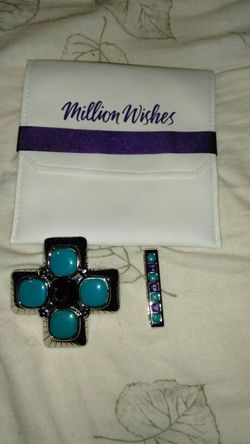 Very nice turquoise women's belt buckle