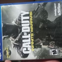 Call Of Duty- Infinite Warfare. For PS 4.  Comes With Similar Game For PS3 As Bonus