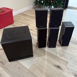 Onkyo Speakers And Acoustic Research Subwoofer
