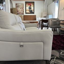 Contemporary Italian Leather Sofa 