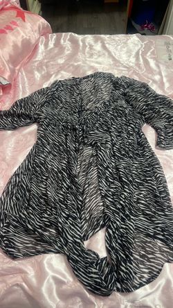 Zebra bathing suit cover up