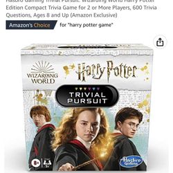 Hasbro Gaming Trivial Pursuit: Wizarding World Harry Potter Edition Compact Trivia Game for 2 or More Players, 600 Trivia Questions, Ages 8 and Up (Am