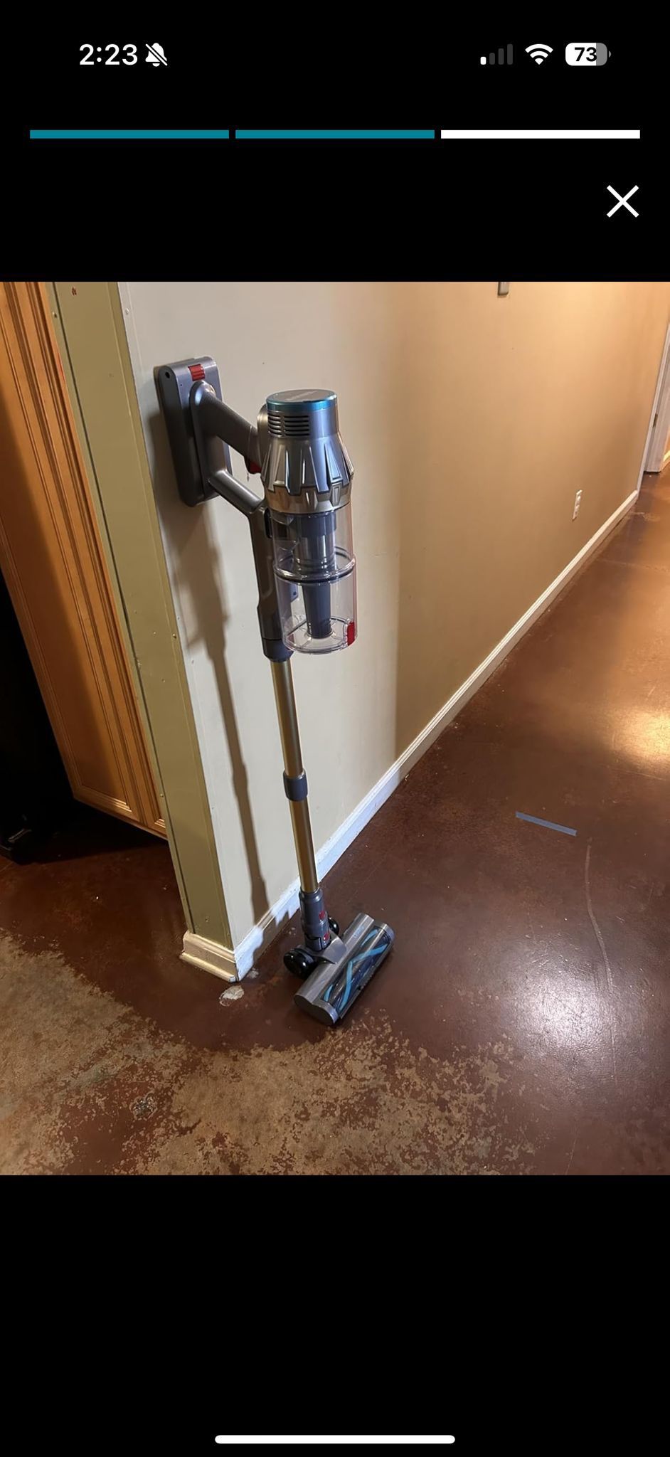 Cordless Vacuum Cleaner, 550W/48Kpa Self-Standing Vacuum Cleaners for Home, up to 70 mins Run Time, Powerful Suction with Touch Screen, Stick Vauum Cl