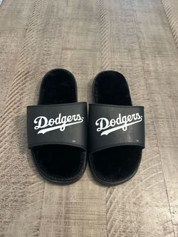 🎁 New Mens L.A Dodgers Slides SIZES 8 & 10