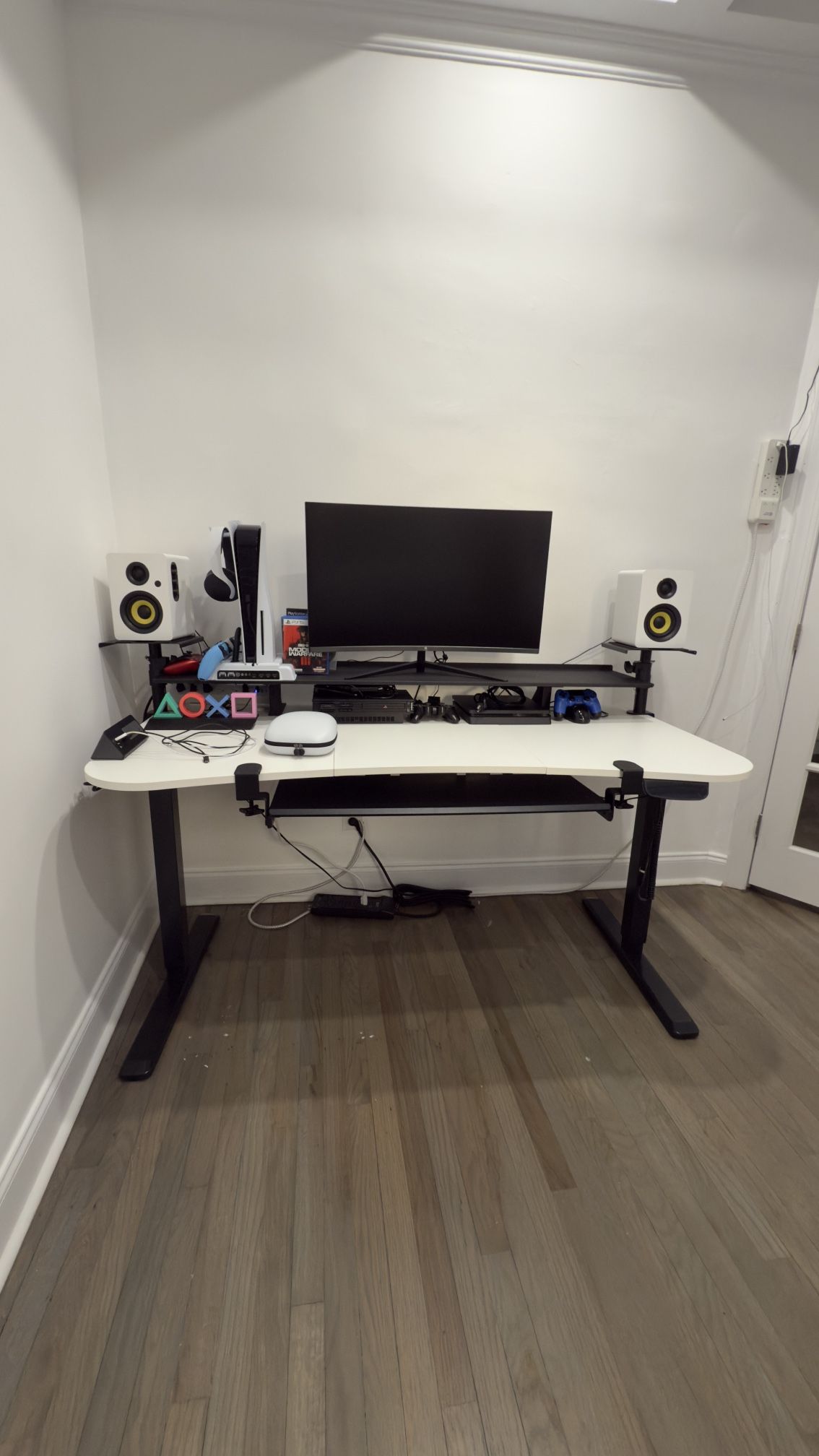 Adjustable Gaming Desk And Monitor Stand
