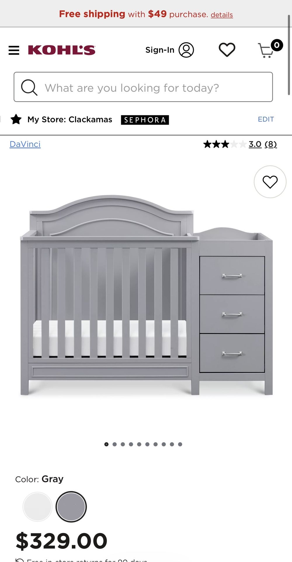 Davinci baby crib