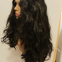 Lace Front Wig Black Wavy BRAND NEW