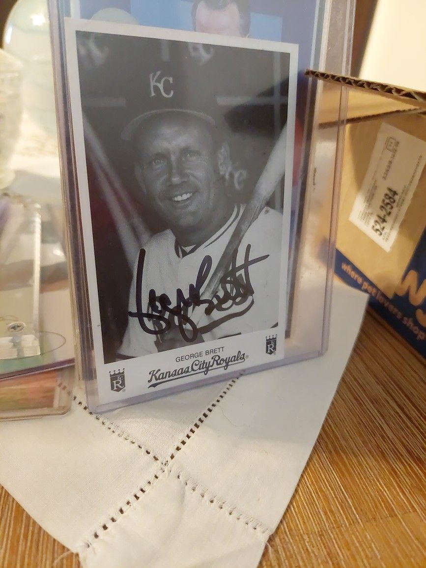 George Brett Autographed Photo Card