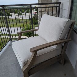 Two Ashley Outdoor Lounge Chairs