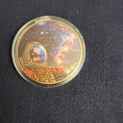 5 Ounce Colorized Copper Astronaut