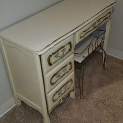Vintage vanity and Stool