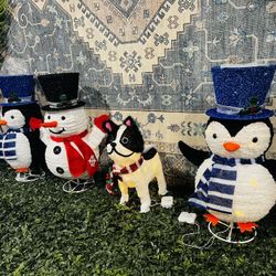 New One Christmas Decor, $20 each, Pre-lit LED Collapsable Outdoor Christmas Decoration