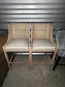 Barstools  with Backrest,Set of 2,