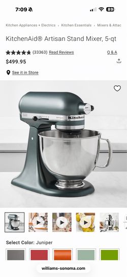 KitchenAid green brand new for pick up only sealed