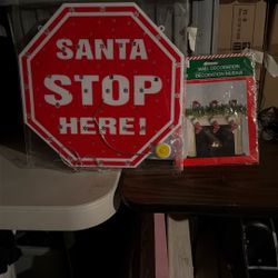 Christmas Sign And Backdrop For A Wall