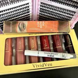 Individual Cluster Lashes Black Short Medium Long Natural Reusable Eyelashes