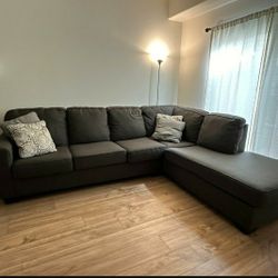 Gray Sectional Couch Sofa With Chaise 