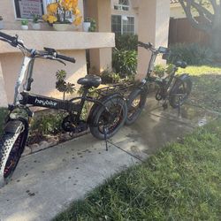 Two foldable Electric bikes 