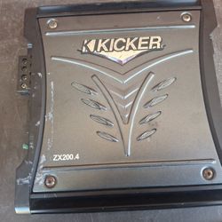 AMPLIFICADOR AMPLIFIER KICKER 4   CHANELS GOOD CONDICIÓN ABLO ESPAÑOL 