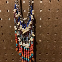 Beautiful Multi-colored Full Chest Necklace $15