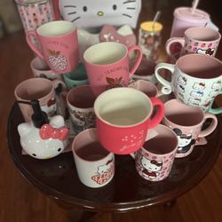 Hello Kitty Mugs And More Pink Cups(SEE DESCRIPTION!)