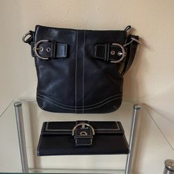 Girl Coach Handbag & Wallet (2pcs Set)