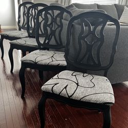 4 Black Chairs