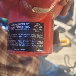 MHT Model 750 Heat GUN HEAVY Duty, 1680-watt industrial he