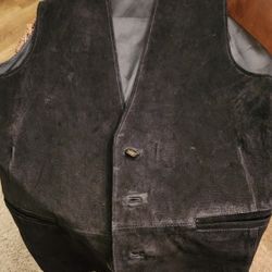 Black Xl Suède Vest 