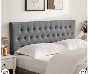 Upholstered Headboard Queen Size, Head Board with metal bed frame