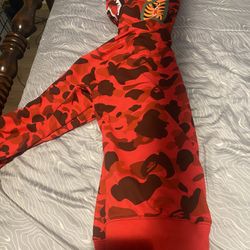 Red Bathing Ape hoodie