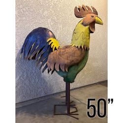 Large 50" Metal Yard Art