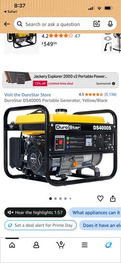 Duro Star Gas Powered Generator