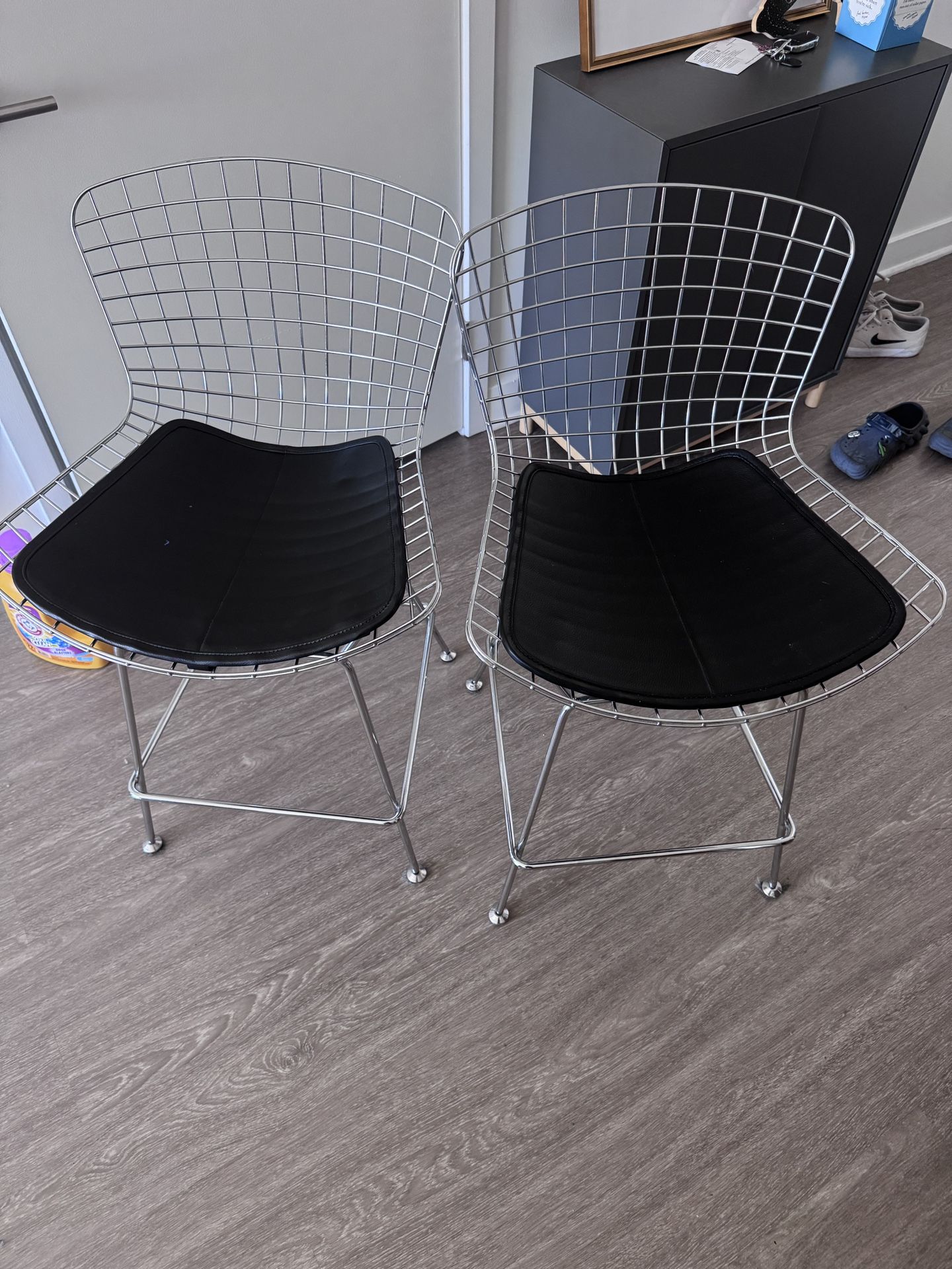 2 Rove Concept Mid Century Wire Counter Bar Stools