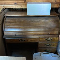 Vintage Roll Top Desk 
