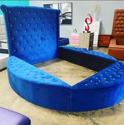 Elevated Round Bed Available In All Colors & SIZES Of Your Choice - $39 Down No Credit Needed - APPLY TODAY