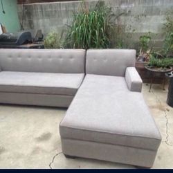  Grey L shaped couch