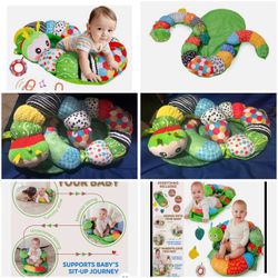 Caterpillar tummy time pillow