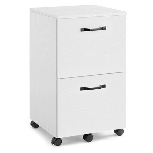 VASAGLE 2-Drawer File Cabinet, Filing Cabinet for Home Office, Small Rolling File Cabinet, Printer Stand, for A4, Letter-Size Files, Hanging File Fold