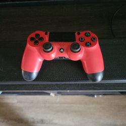 Red And Black Ps4 Controller 